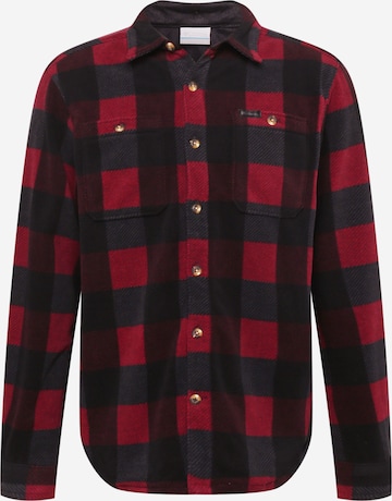 COLUMBIA Regular fit Athletic button up shirt in Red: front