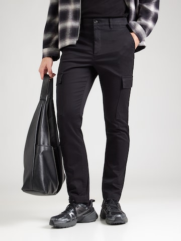 regular Pantaloni cargo di Calvin Klein in nero: frontale