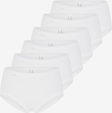 SLOGGI Panty '24/7 Cotton Lace' in White: front