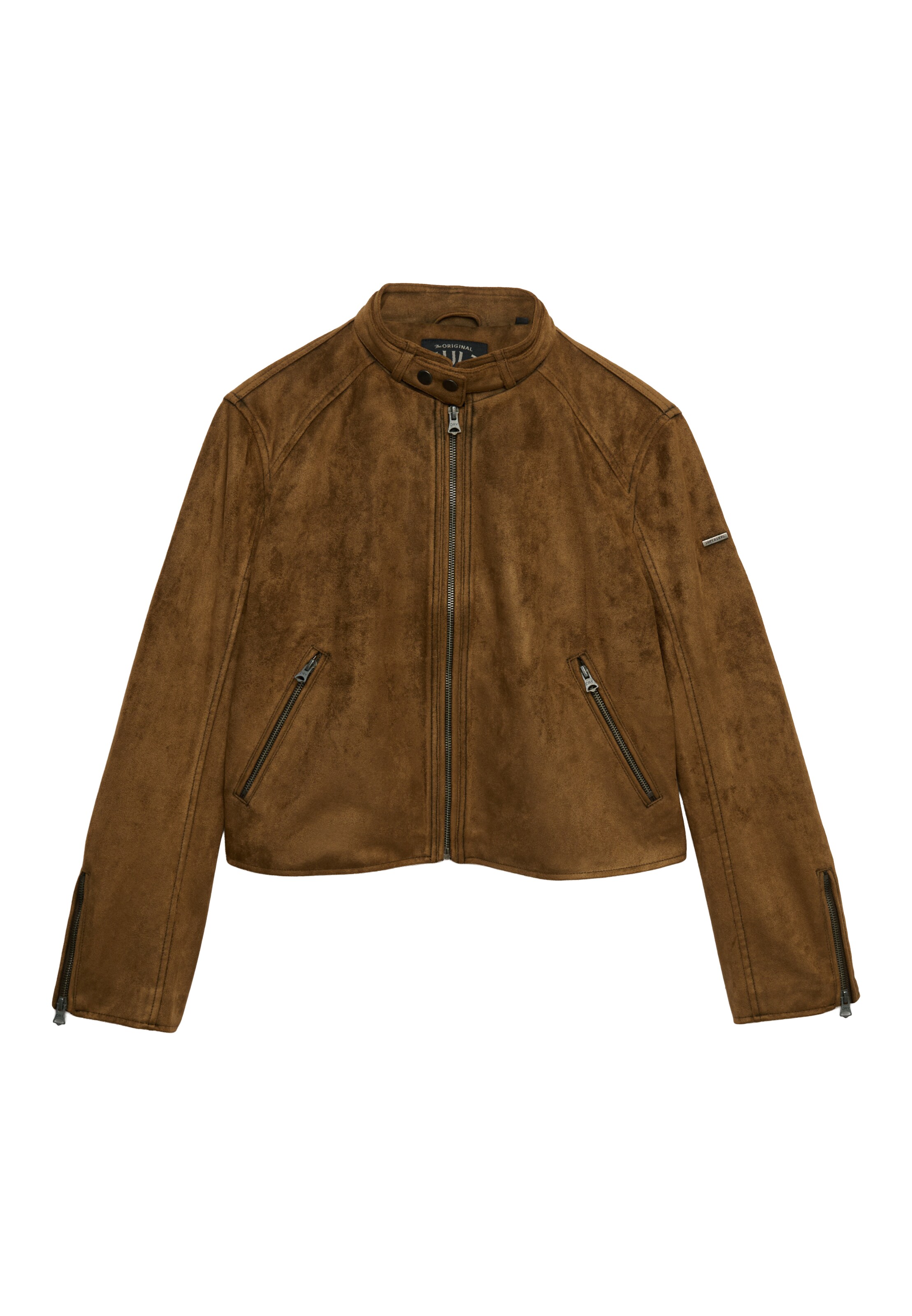 Superdry & Co Prehodna jakna | rjava barva: sprednja stran