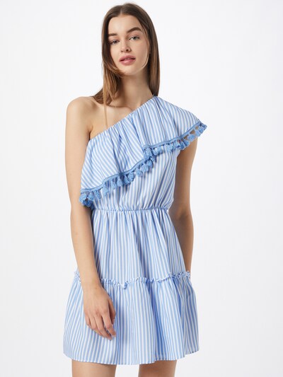Trendyol Letní šaty - světlemodrá / bílá, Model/ka