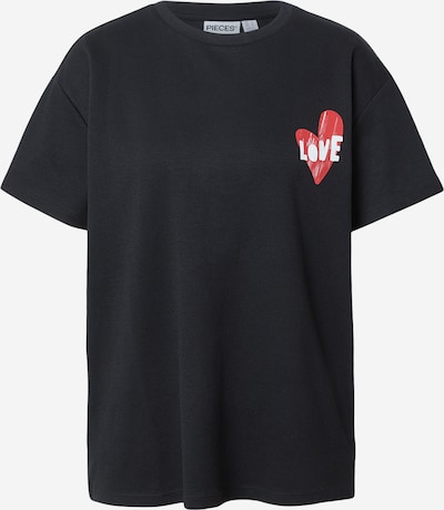 PIECES Paita 'PCSKYLAR' värissä pastellinpunainen / vaaleanpunainen / musta / valkoinen, Tuotenäkymä