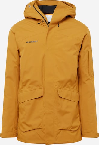 MAMMUT - Chaqueta de montaña 'Chamuera' en amarillo: frente