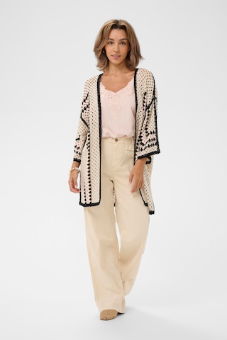 Cream Knit cardigan 'CRFree' in Beige