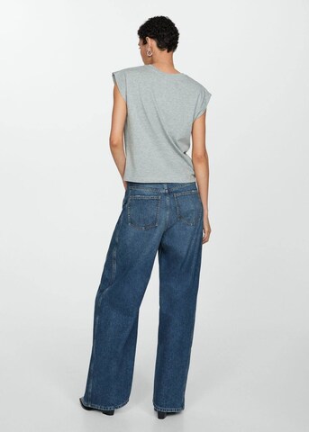 MANGO Wide leg Jeans 'Camilla' in Blauw