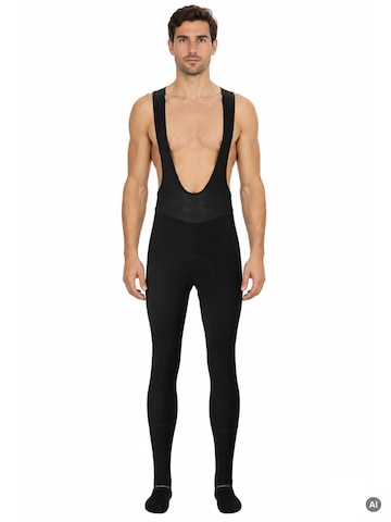 SCOTT Slim fit Workout Pants 'Bib Thights Endurance Warm' in Black