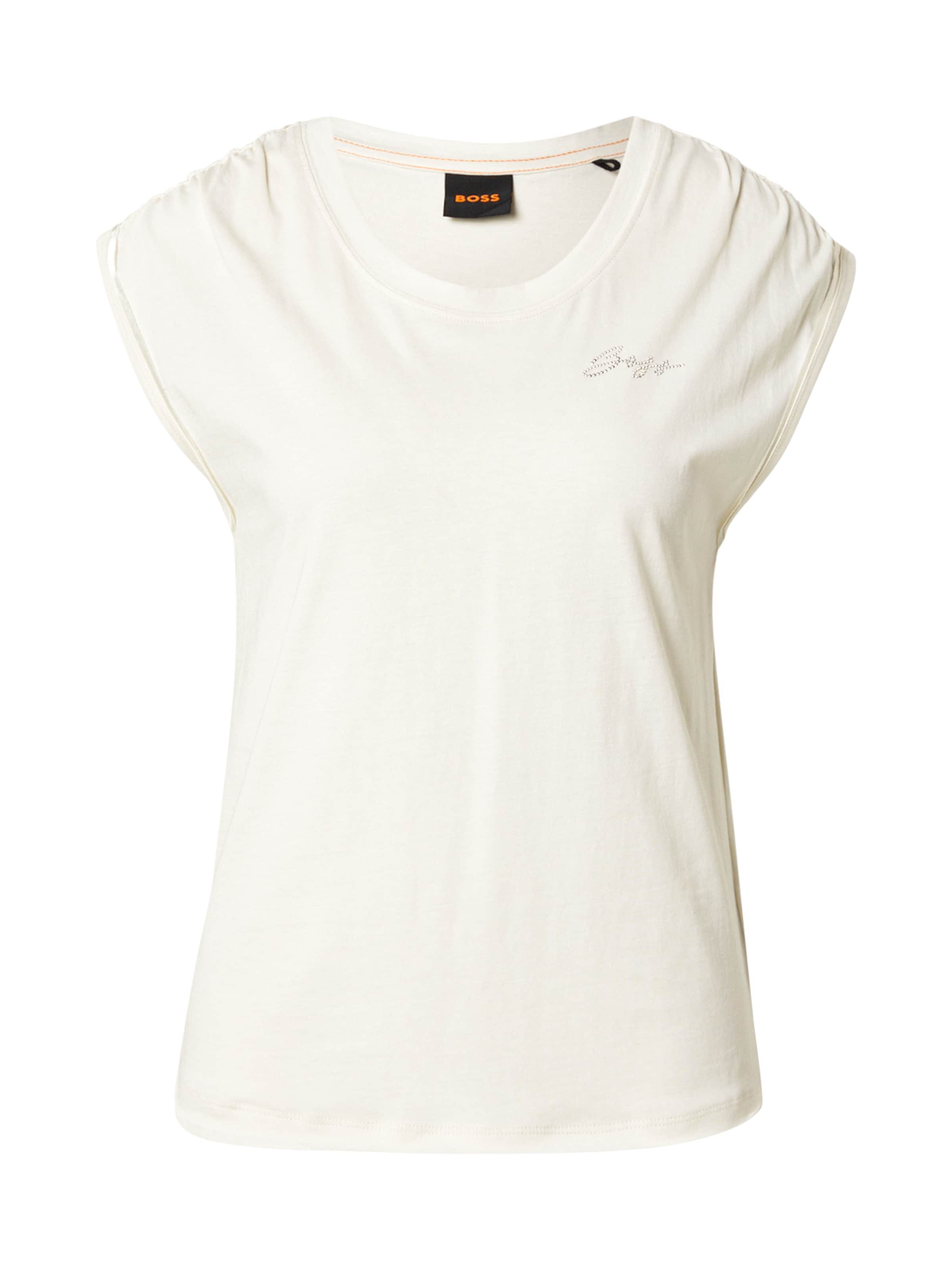 BOSS Футболка 'C_Elai' в Белый: спереди