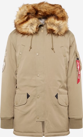 Giacca invernale 'Arctic Discoverer' di ALPHA INDUSTRIES in verde: frontale