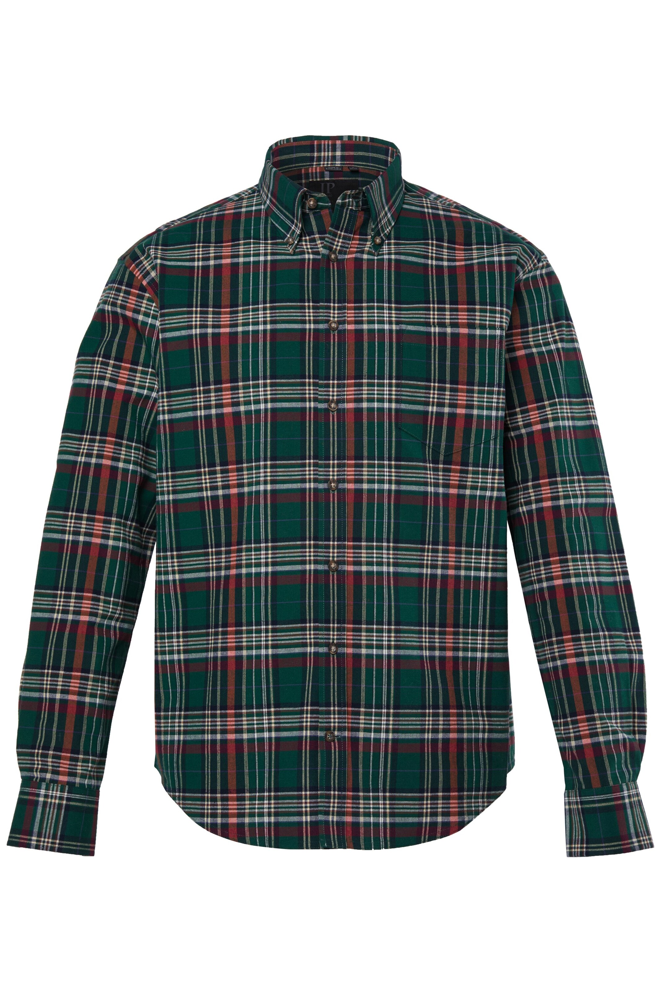 JP1880 Regular Fit Hemd in Grün: Vorderseite