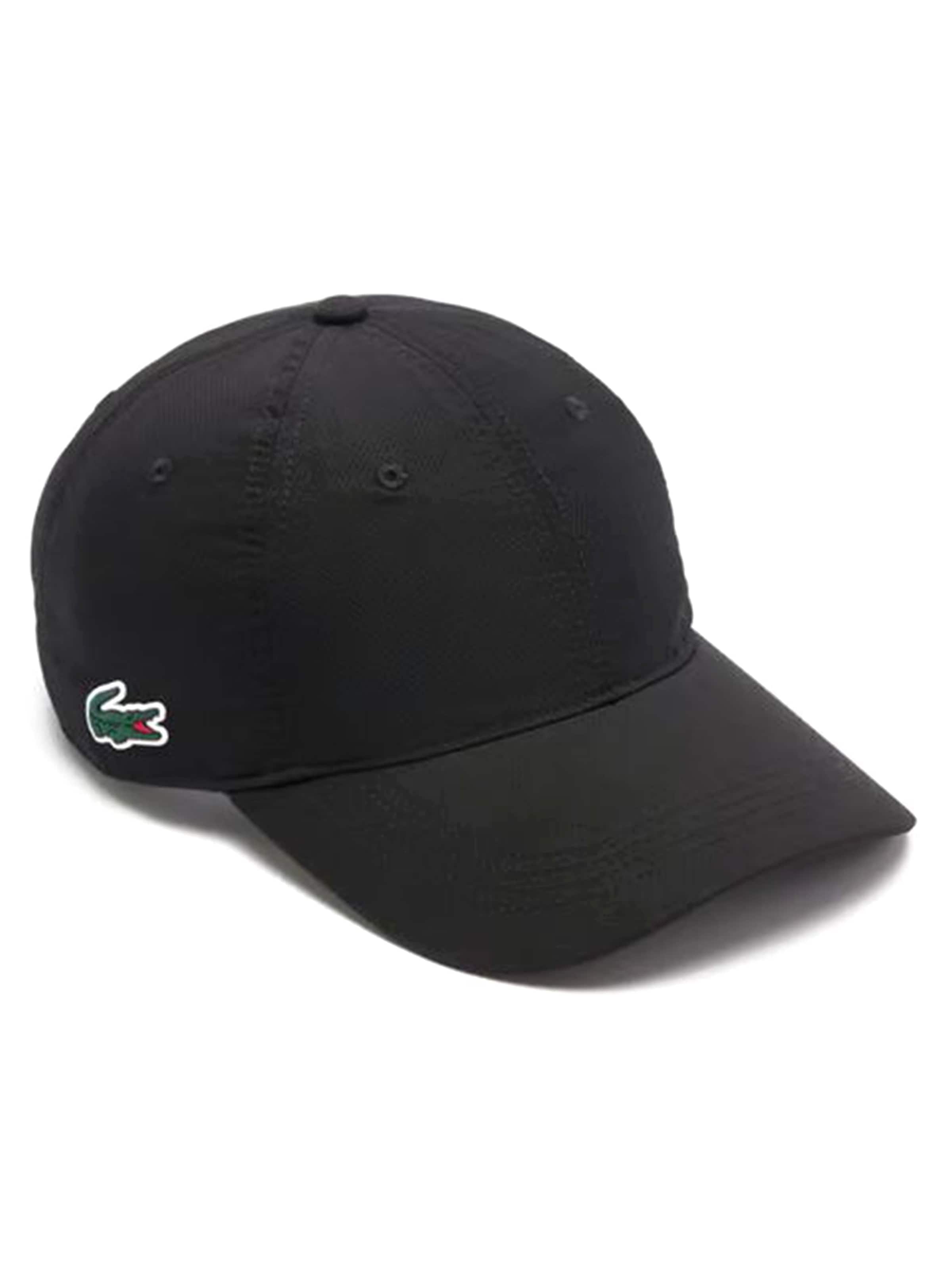 LACOSTE Hætte 'CAP BLACK' i sort