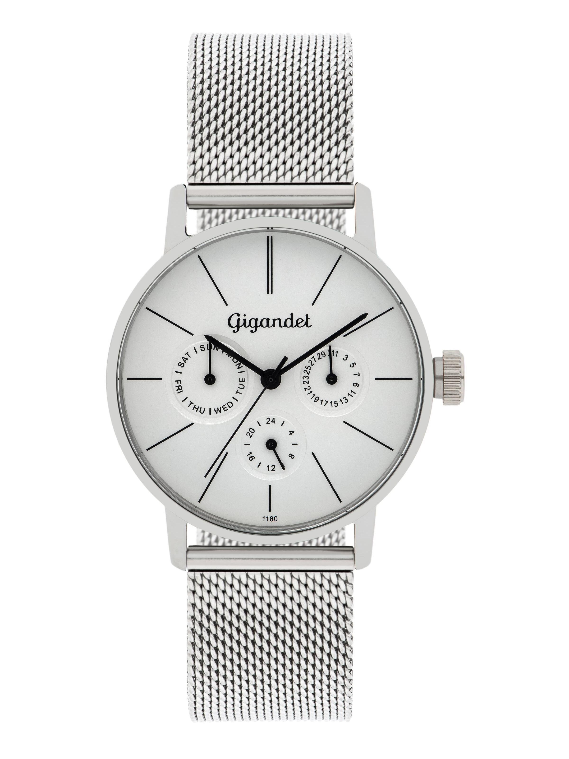 Gigandet Analog Watch 'MINIMALISM' in Silver: front