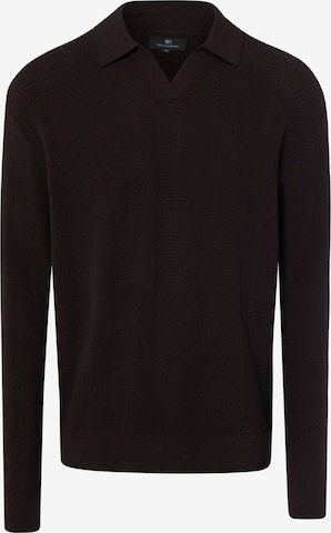 Pull-over Nils Sundström en marron : devant