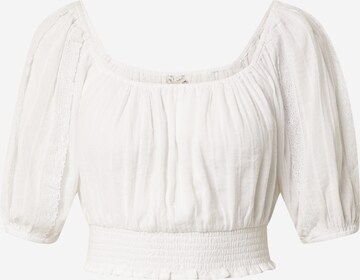 American Eagle Blouse 'POET' in Wit: voorkant