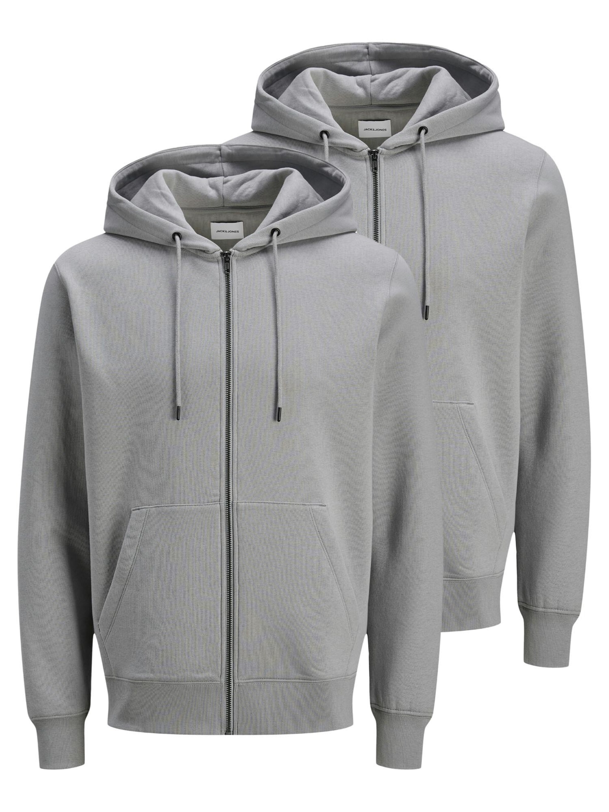 JACK & JONES Sweat jacket 'Star' in Grey, Item view