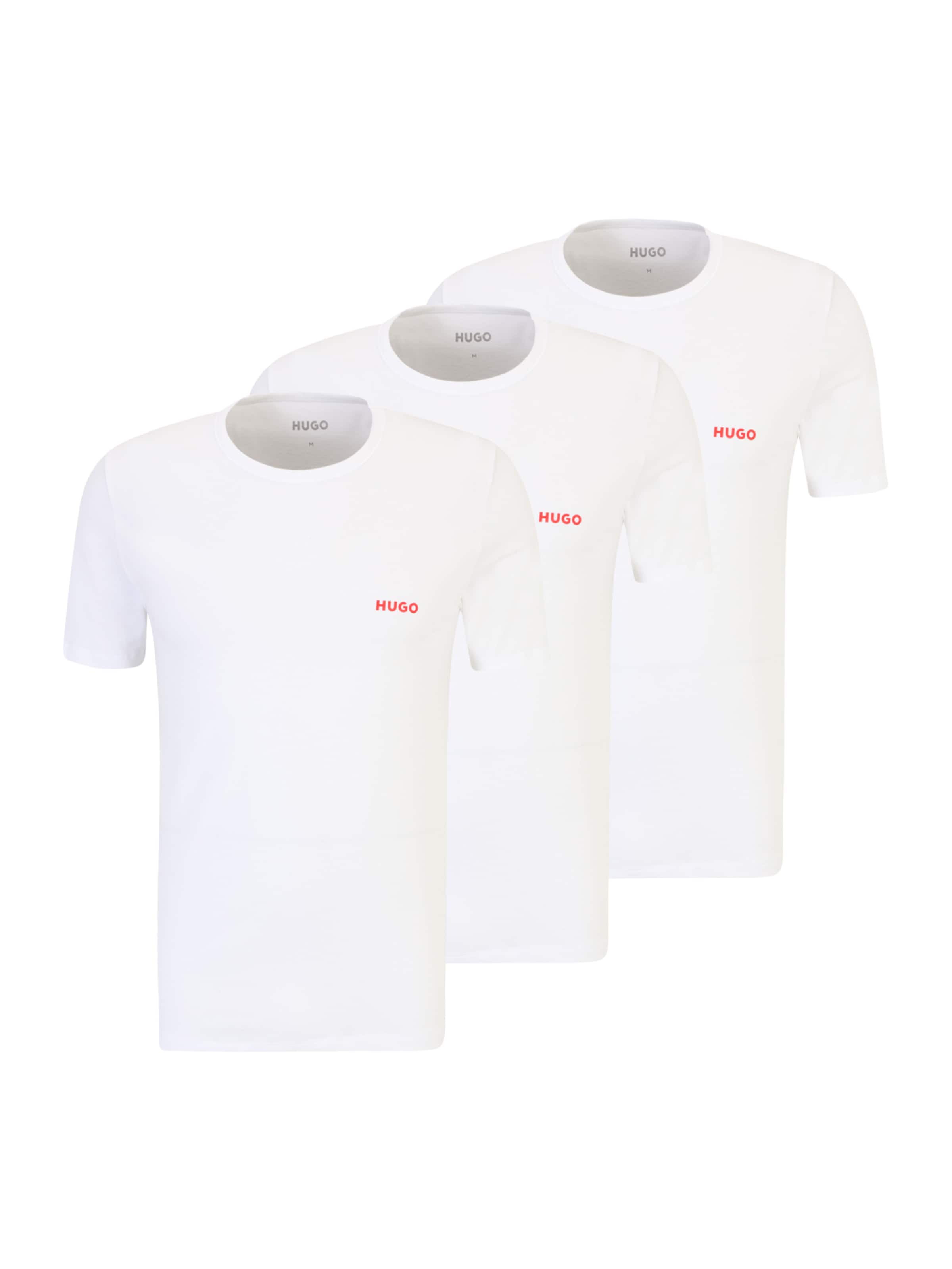 T-Shirt HUGO en blanc : devant