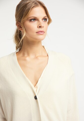 DreiMaster PREMIUM Knit Cardigan in White