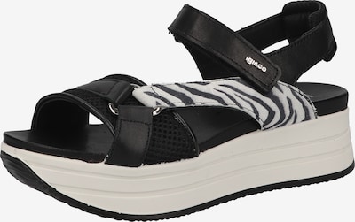 IGI&CO Sandale in schwarz / weiß, Produktansicht