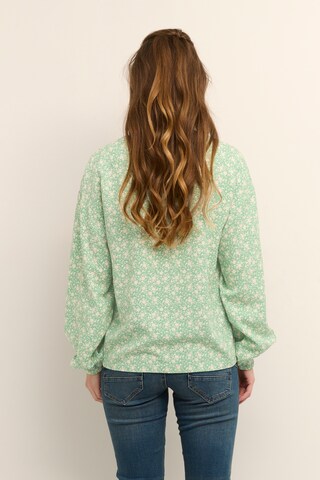 Cream Blouse 'Vimma' in Green