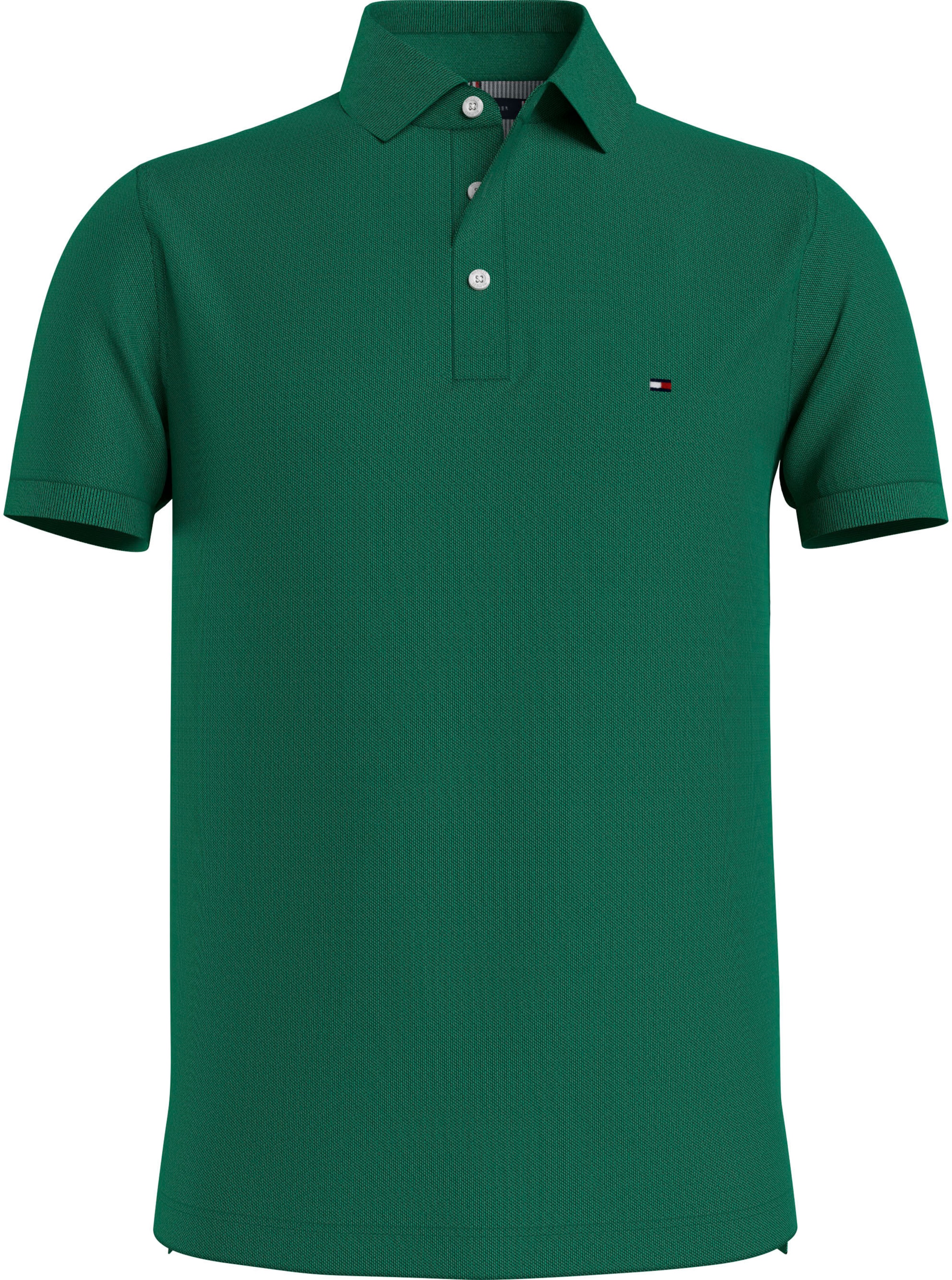 TOMMY HILFIGER Poloshirt 'CORE 1985 SLIM POLO' in Grün: Vorderseite