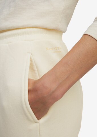 Marc O'Polo Zwężany krój Spodnie w kolorze biały