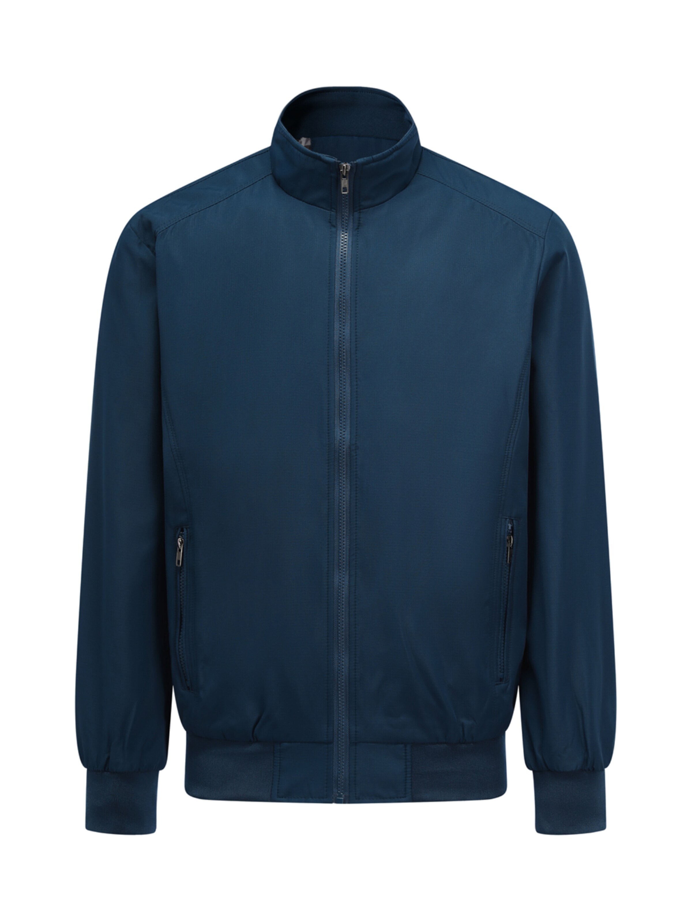 YOUTHUP Between-Season Jacket 'Tragekomfort' in Blue: front