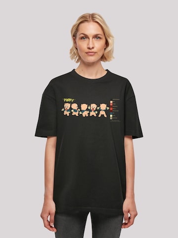 F4NT4STIC T-Shirt 'Looney Tunes Porky Pig Colour Code' in Schwarz: predná strana