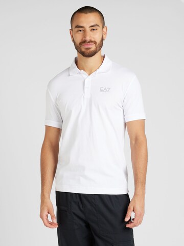 Maglietta di EA7 Emporio Armani in bianco: frontale