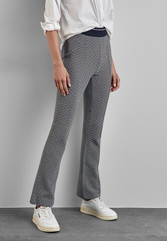 STREET ONE Flared Pants in Blue