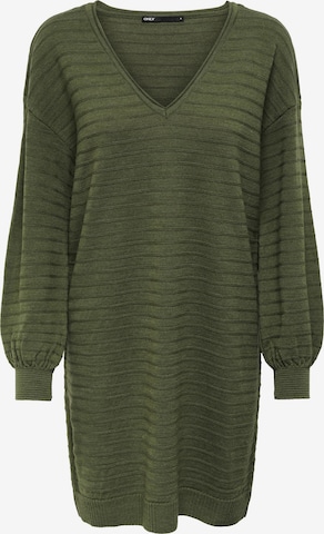 ONLY Knitted dress 'CATA' in Green: front