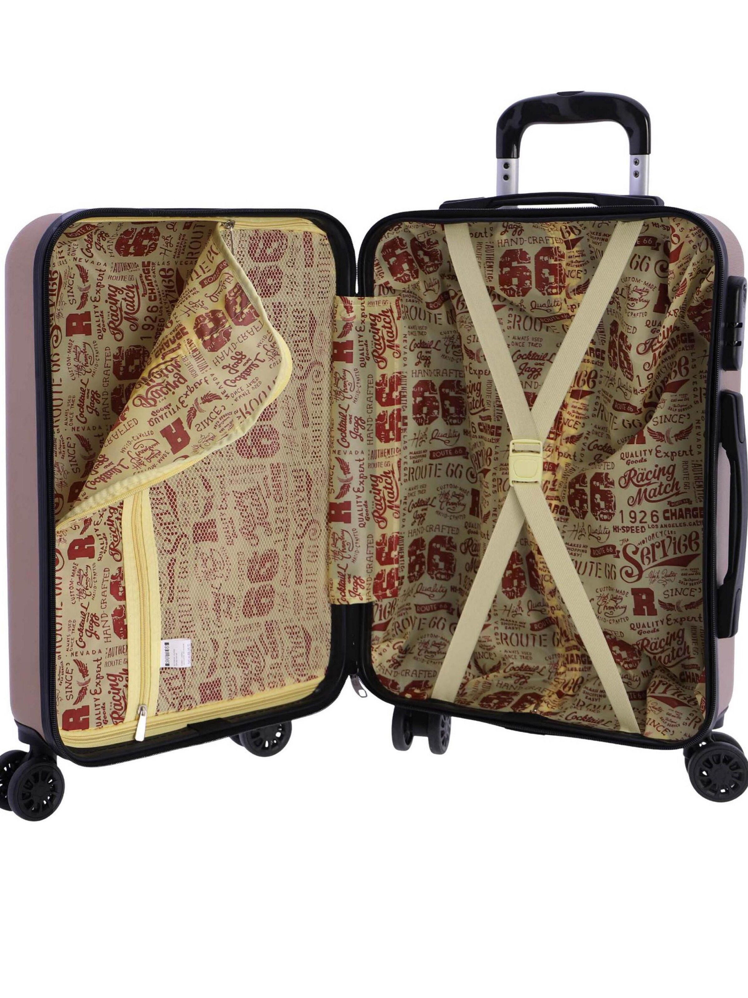 Route 66 - Carrito 'Route 66 - Maleta Cabina 55x40x20' en beige