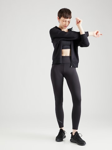 Reebok Skinny Spodnie sportowe 'LUX BOLD' w kolorze czarny
