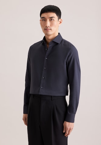 Coupe slim Chemise business SEIDENSTICKER en gris : devant