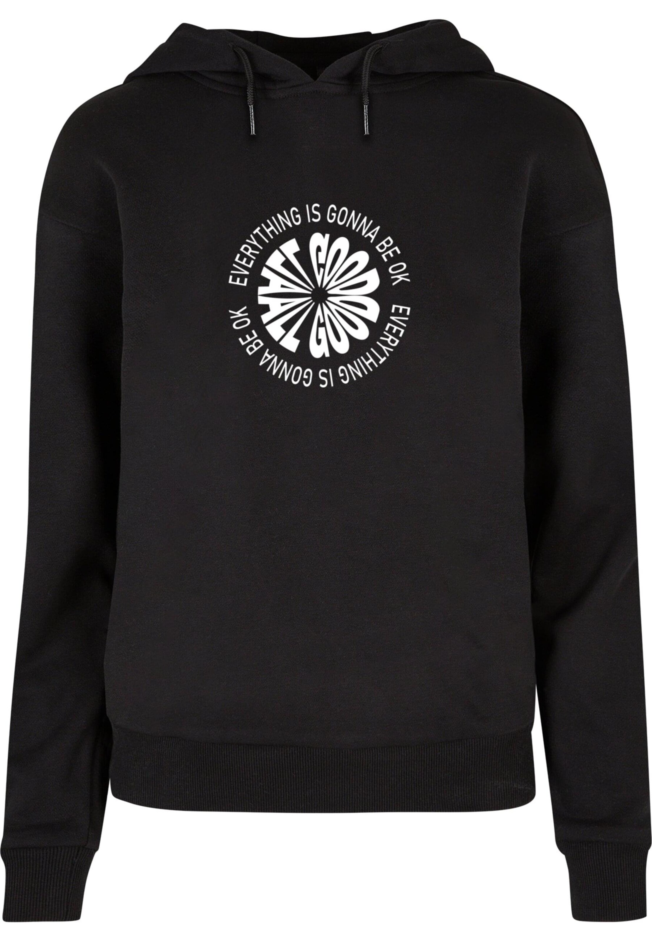 Merchcode Sweatshirt 'All Good Everyday' in Black: front