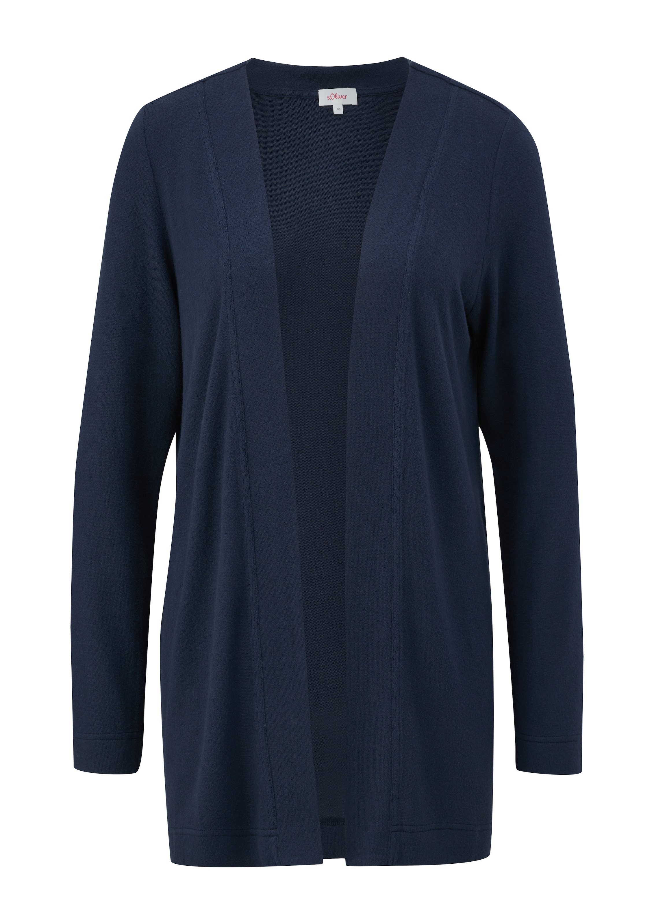 s.Oliver Gebreid vest in Blauw: voorkant