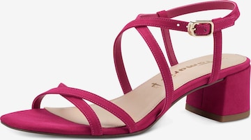 TAMARIS Sandalen met riem in Roze: voorkant