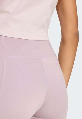 ADIDAS PERFORMANCE Skinny Sporthose 'All Me Essentials' in Lila