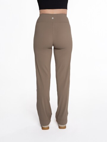 mymotus Wide leg Sportbroek 'Damen Sporthose , myotus® ladies jazzpant YW101' in Beige