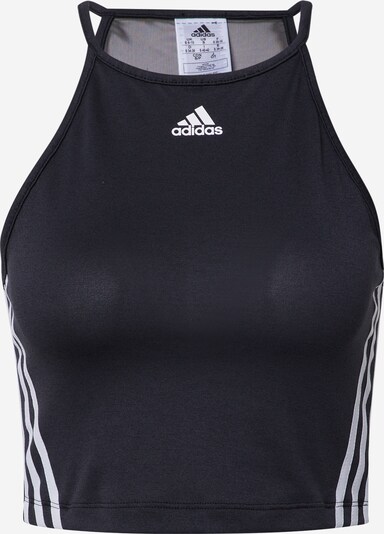 Sport top ADIDAS PERFORMANCE pe negru / alb, Vizualizare produs