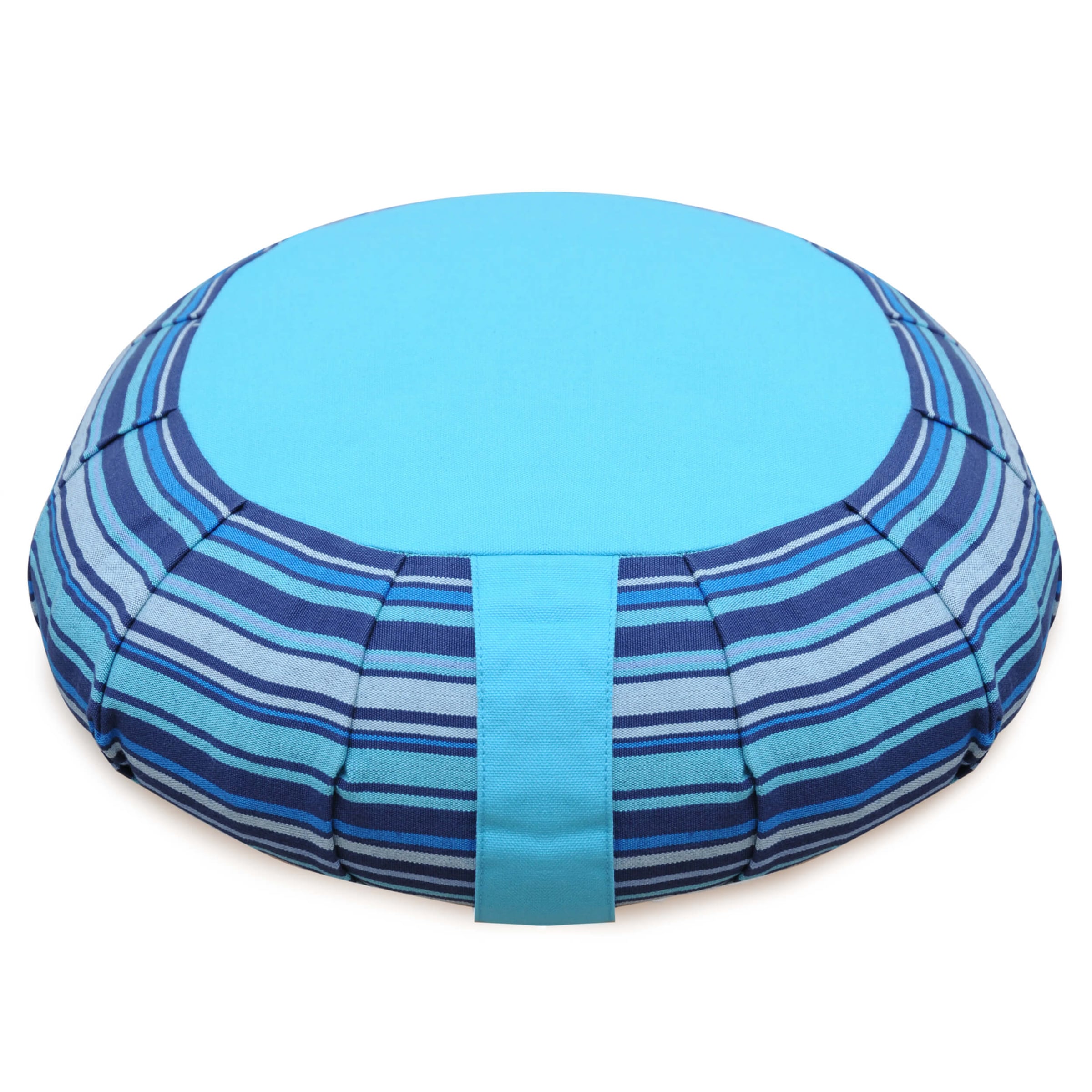 YOGISTAR.COM Kissen in Blau: Vorderseite