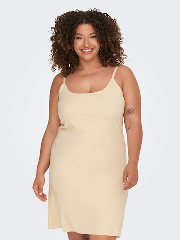 ONLY Carmakoma Kleid 'LINNEA' in Beige: predná strana