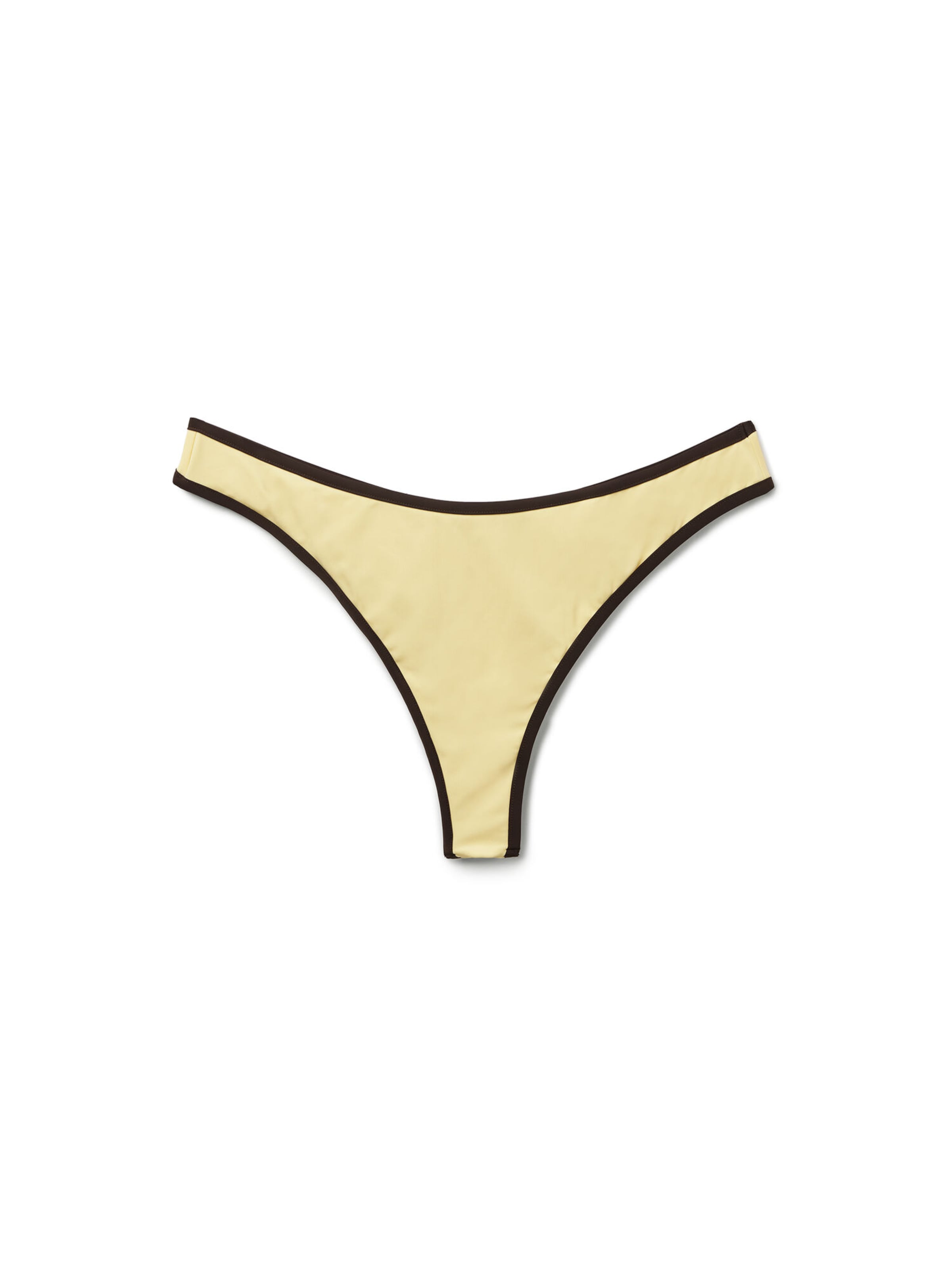 CALZEDONIA Bikini Bottoms 'Bicolor Piping' in Yellow: front