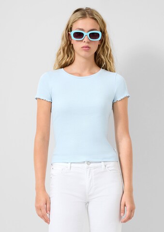 T-shirt QS en bleu : devant