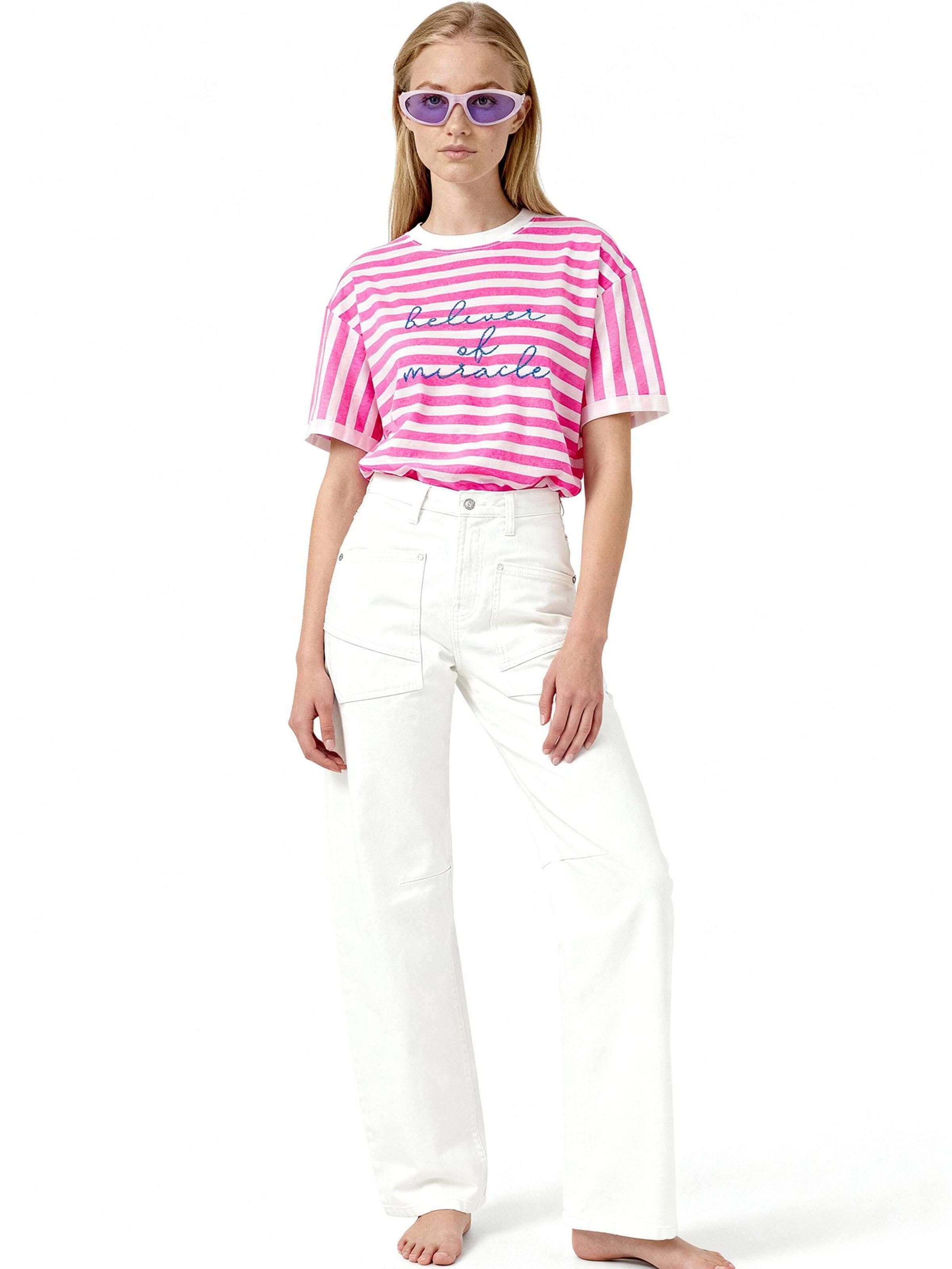 Barrel Jean M.O.D MIRACLE OF DENIM en blanc
