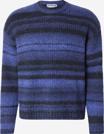 WEEKDAY Свитер в Синий: спереди