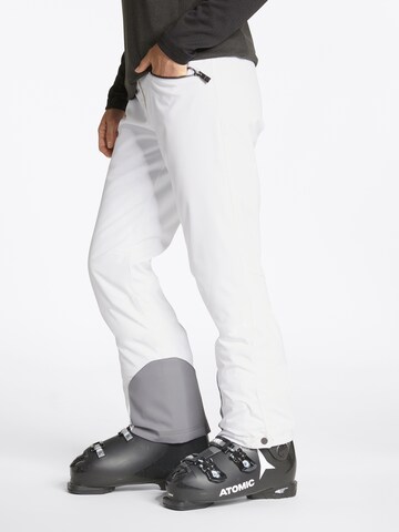 ZIENER Regular Workout Pants 'TILLA' in White