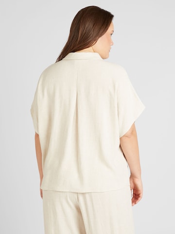 Camicia da donna 'VINSTY' di PIECES Curve in beige