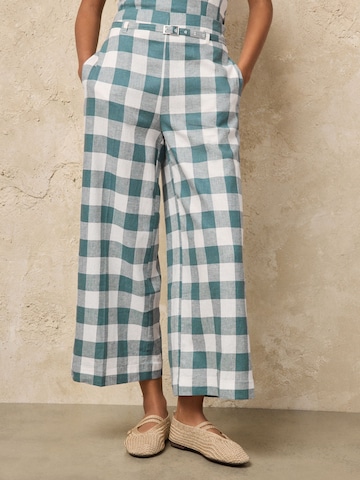 Wide Leg Pantalon Next en bleu : devant