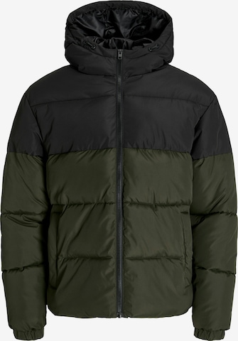 JACK & JONES Демисезонная куртка 'JJMAZE' в Зеленый: спереди