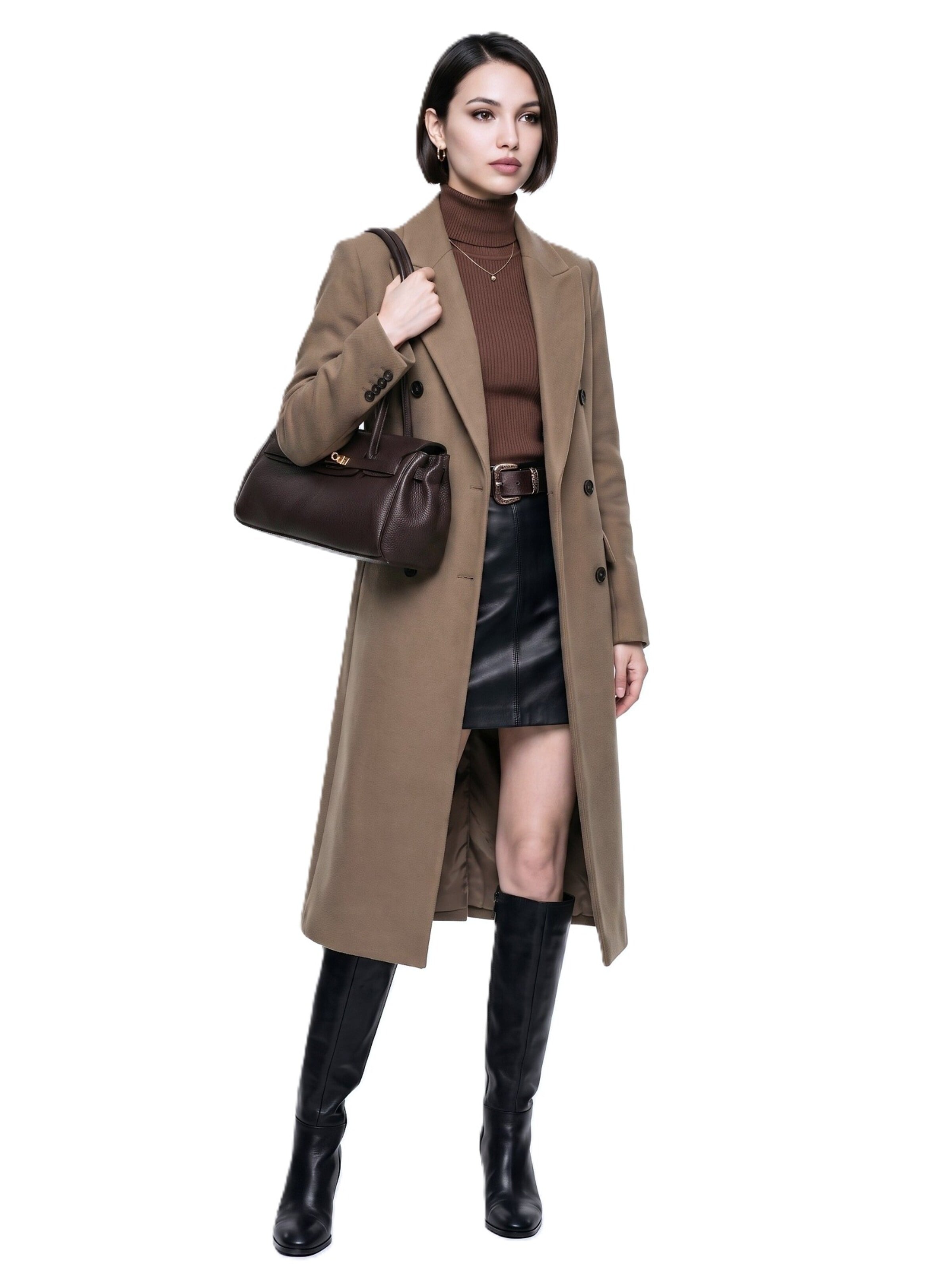 forty° Handbag 'MORVINA' in Brown