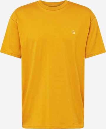 Carhartt WIP Тениска 'Chase' в жълто: отпред